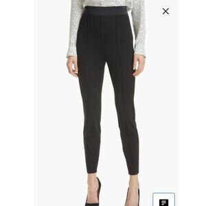 NWOT Women’s Hugo Boss Talmire Raised Seam Cigarette Pants in Black SZ 0